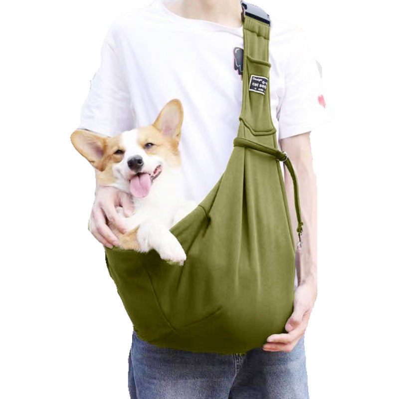Pet Carrier Backpack for Cats &amp; Small Dogs, Breathable Adjustable Shoulder Crossbody Travel Bag, Polyester, Fits Pets 5-7kg