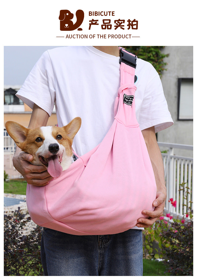 Pet Carrier Backpack for Cats &amp; Small Dogs, Breathable Adjustable Shoulder Crossbody Travel Bag, Polyester, Fits Pets 5-7kg