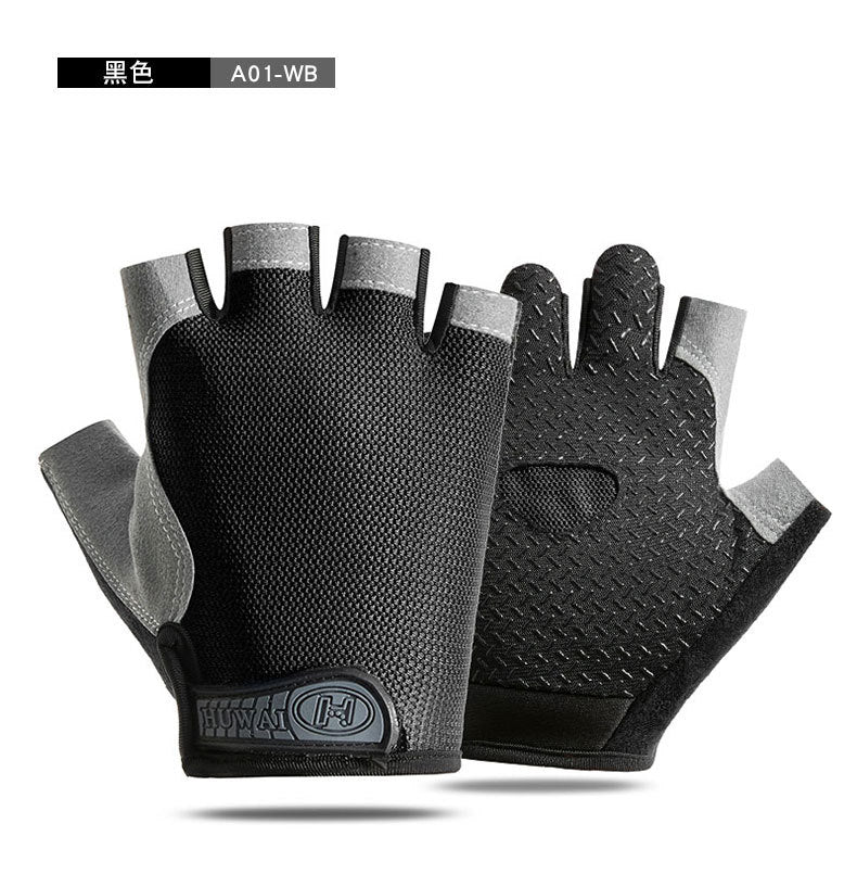 Cross-border Thin Half-finger Gloves Men&