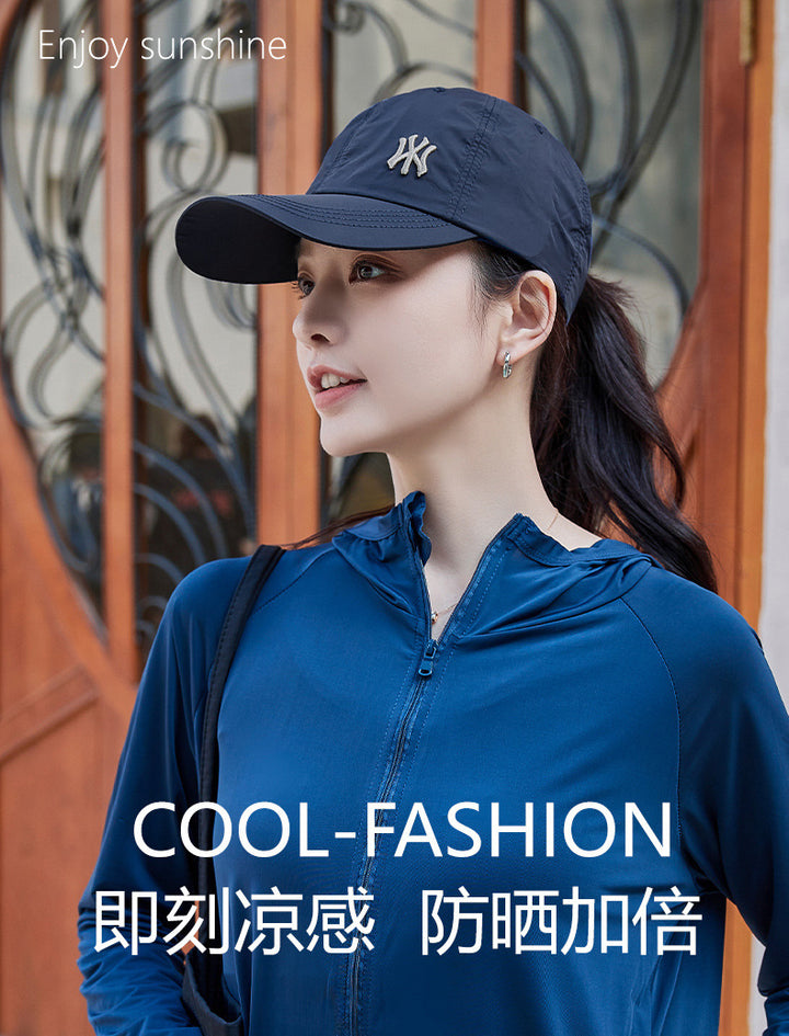 Blue Poetry Dream Wear Quick-Dry Sun Protection Baseball Cap, Breathable Nylon Hat with Wide Brim, Adjustable Unisex