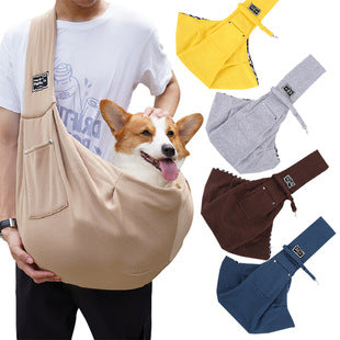 Pet Carrier Backpack for Cats &amp; Small Dogs, Breathable Adjustable Shoulder Crossbody Travel Bag, Polyester, Fits Pets 5-7kg