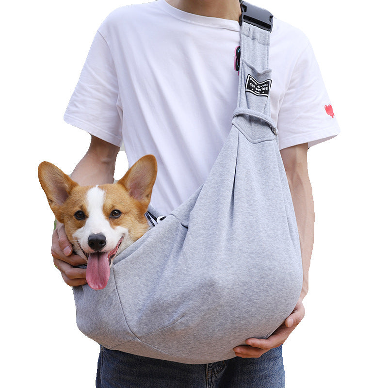 Pet Carrier Backpack for Cats &amp; Small Dogs, Breathable Adjustable Shoulder Crossbody Travel Bag, Polyester, Fits Pets 5-7kg