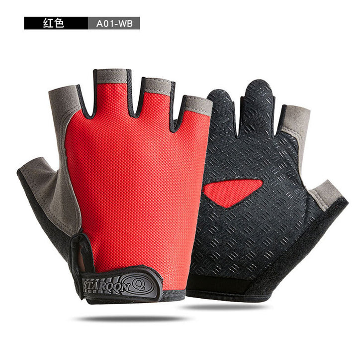 Cross-border Thin Half-finger Gloves Men&