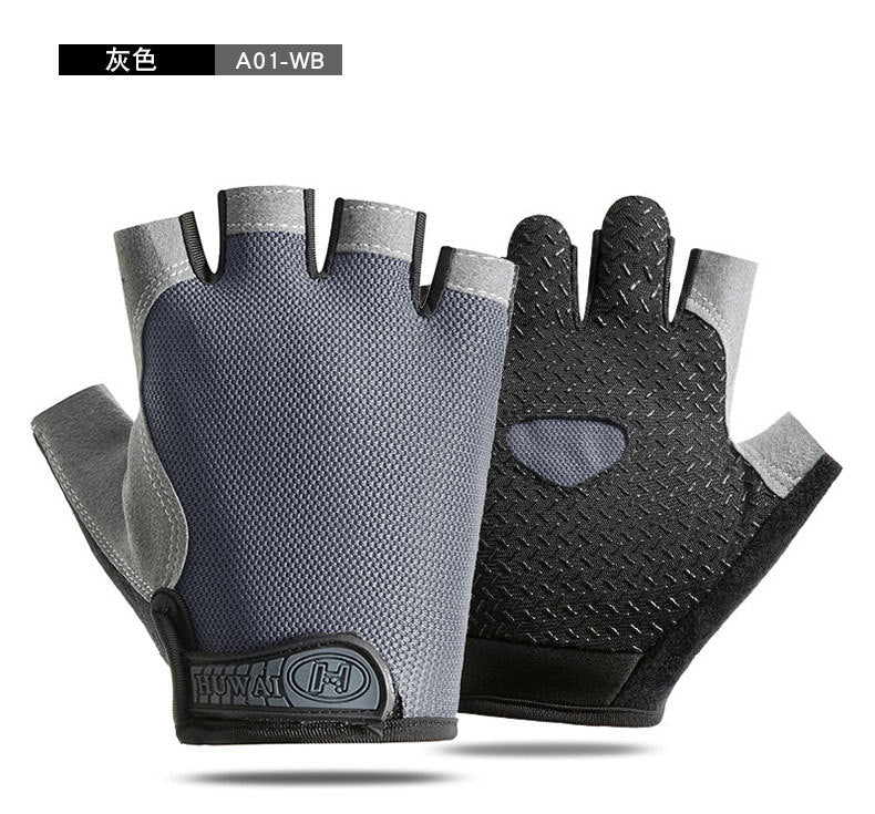 Cross-border Thin Half-finger Gloves Men&