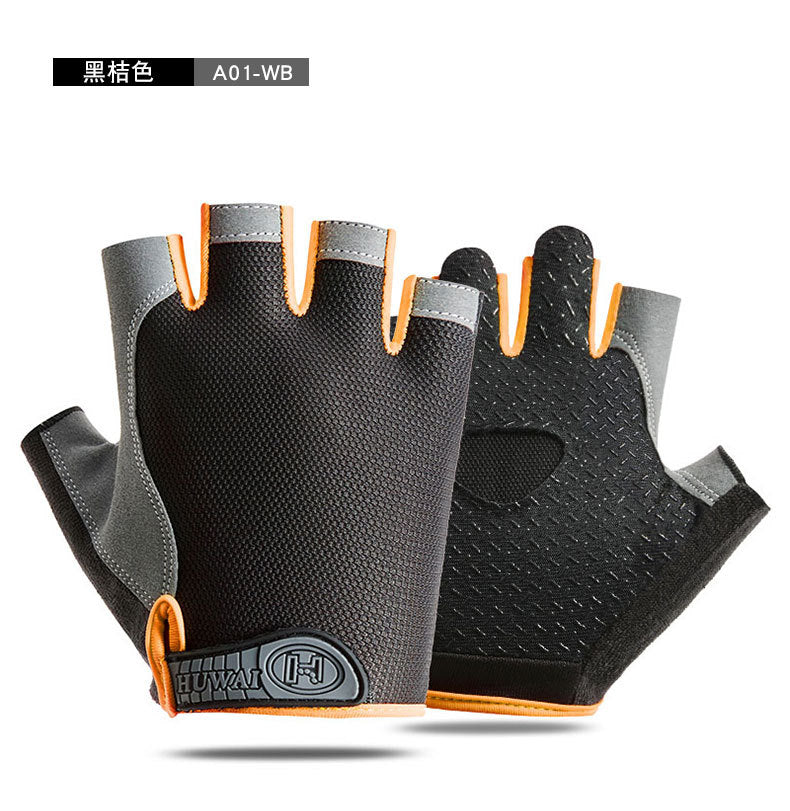 Cross-border Thin Half-finger Gloves Men&