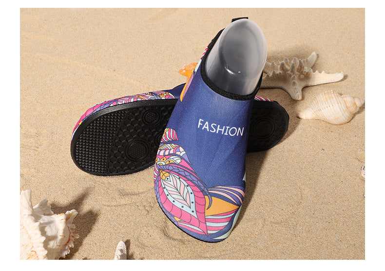 Cross-border new beach shoes quick-drying non-slip soft bottom outdoor wading shoes indoor fitness floor socks yoga shoes