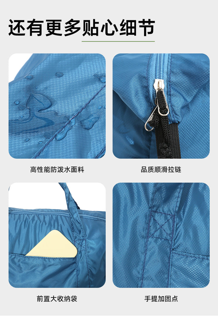 Week Eight Foldable Travel Bag 36-55L, Waterproof Oxford Shoulder Handbag, Lightweight Large Capacity Luggage for Camping