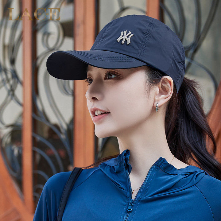 Blue Poetry Dream Wear Quick-Dry Sun Protection Baseball Cap, Breathable Nylon Hat with Wide Brim, Adjustable Unisex