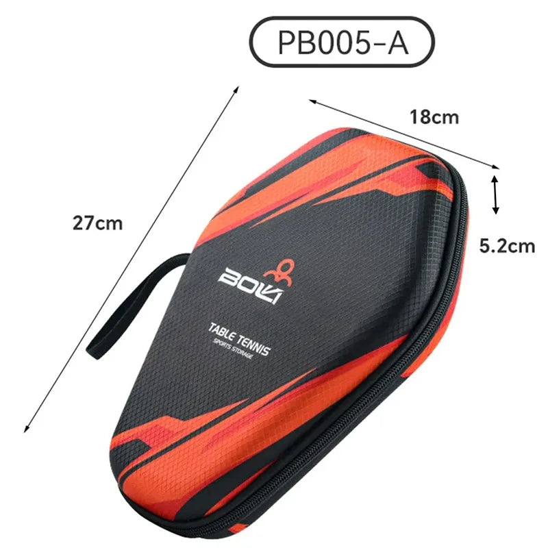 1pcs Table Tennis Racket Bag EVA Hard Shell Case, Waterproof Dustproof Paddle Storage Box with Hand Strap, Portable Protective Ping Pong Paddle Carrying Case