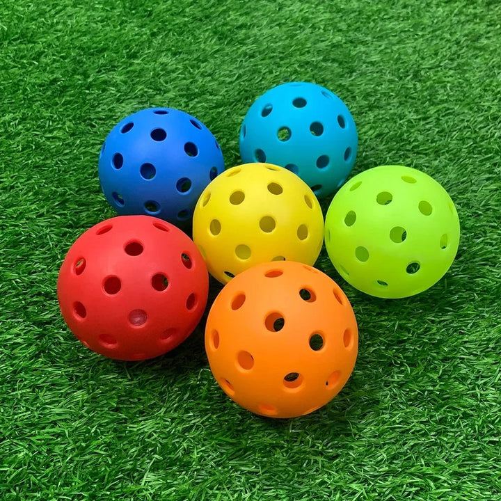 Pickleball 74MM Outdoor Pickleballs 6/12/24 Pack - Durable 40 Hole PP+PE Balls, 26g Competition Training Balls for Outdoor Pickleball Sports