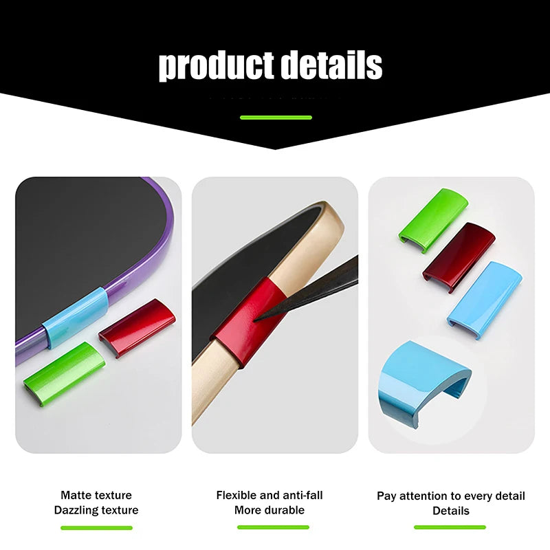 Pickleball Paddle Weight Clip - 45x18mm Snap Fastener, Decorative &amp; Functional Block, Replacement Buckle Accessory, 1 or 2 Pack