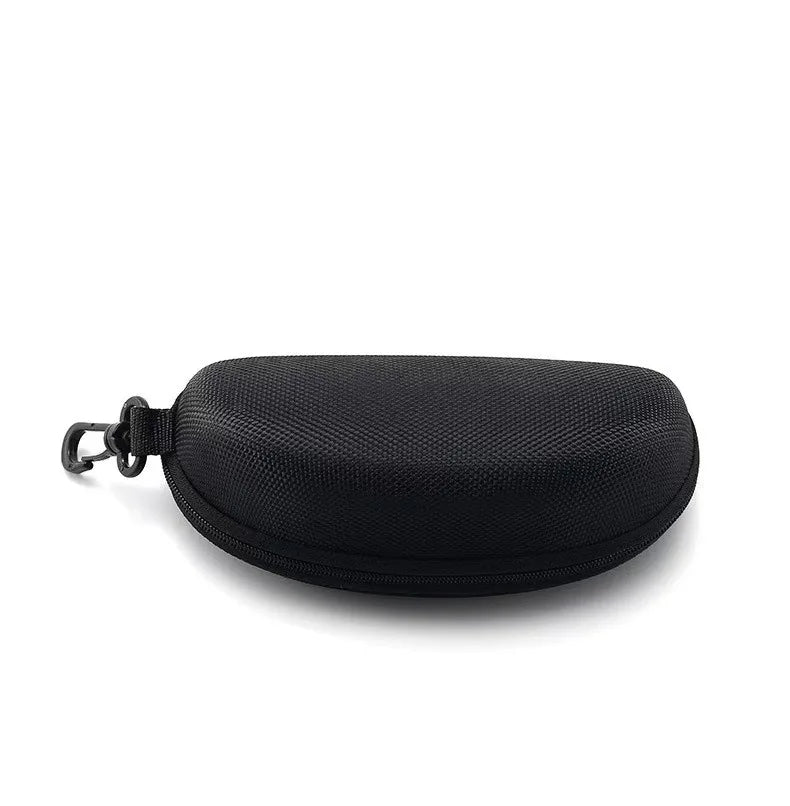 1PC 2025 new sports anti glasses box EVA zipper box Oxford cloth glasses box portable hook 2030