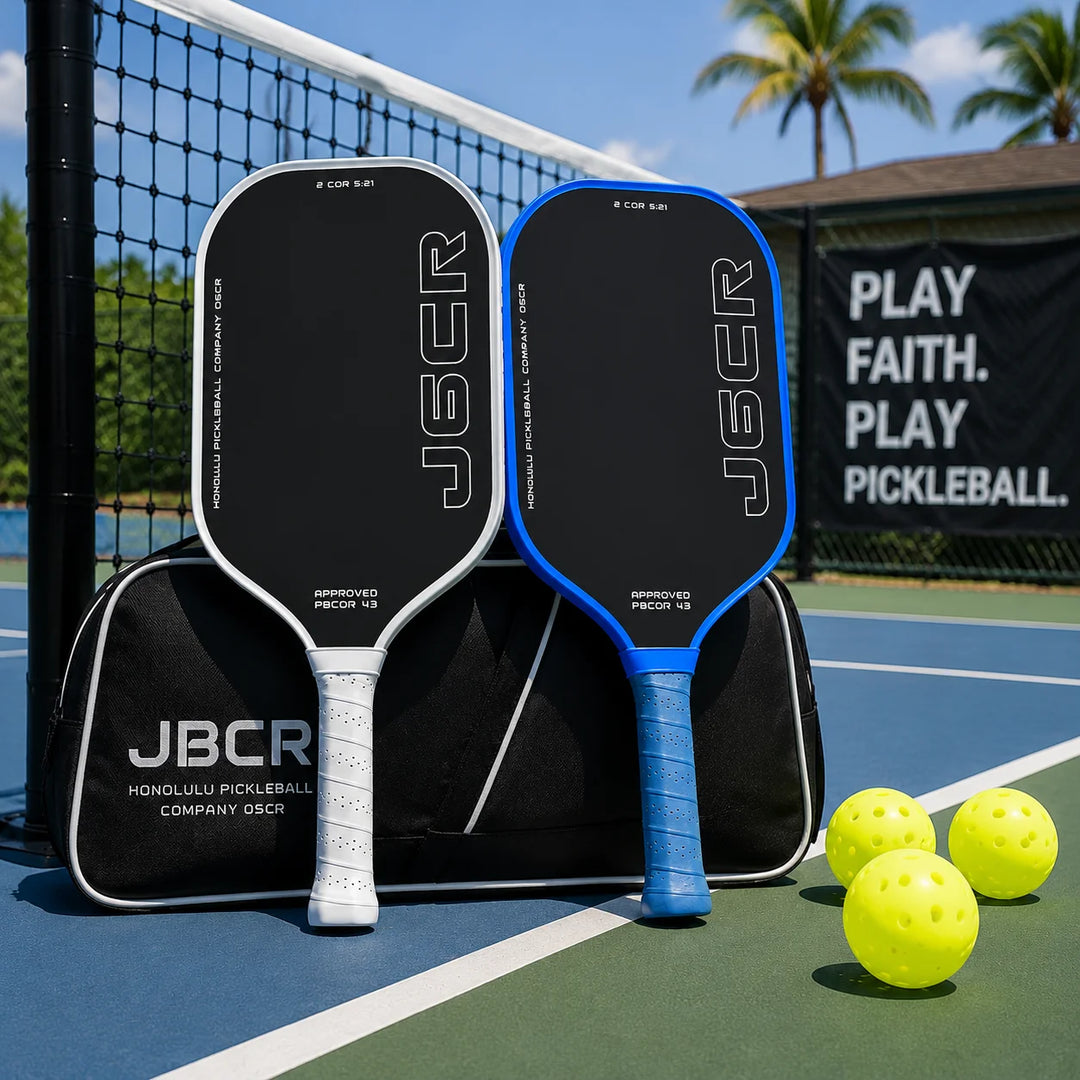 Carbon fiber pickleball paddle, rough surface, dynamic PowerFlex technology, foam core, US Postal Service certified pickleball p