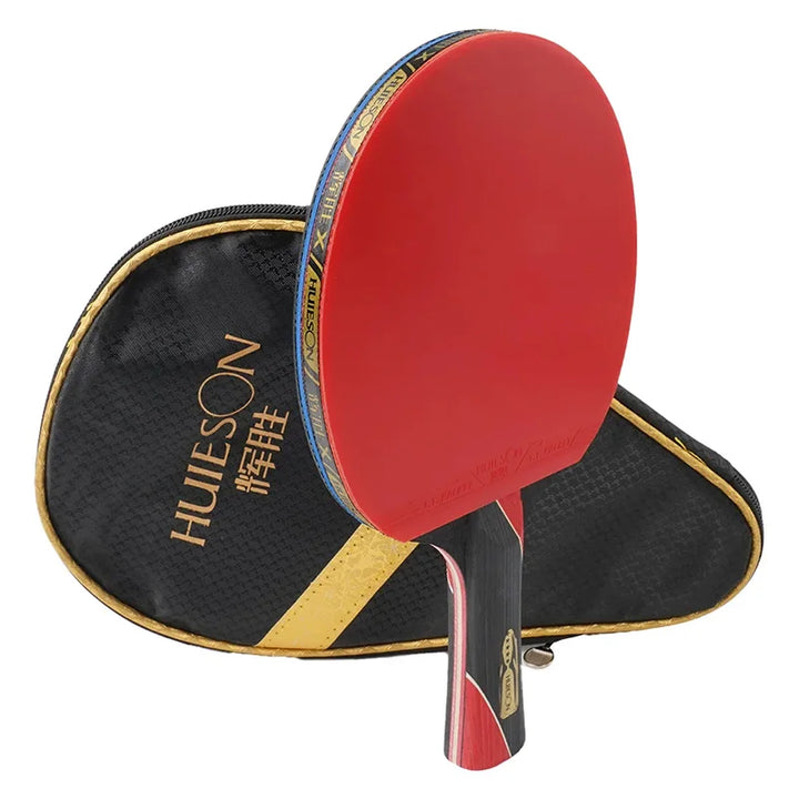 HuIESON Professional Carbon Table Tennis Bat Racket 6 7 8 Star Ping Pong Paddle for Beginner &amp; Advanced Players with Lightweight Grip