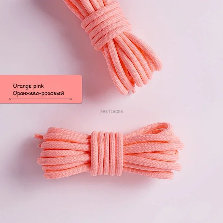 Fashion Round Shoelaces Polyester Solid Classic For Yezy Sports Boot Bold Shoeslace Sneaker Shoe Lace Shoes Strings 1Pair