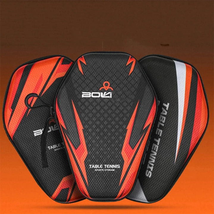 1pcs Table Tennis Racket Bag EVA Hard Shell Case, Waterproof Dustproof Paddle Storage Box with Hand Strap, Portable Protective Ping Pong Paddle Carrying Case
