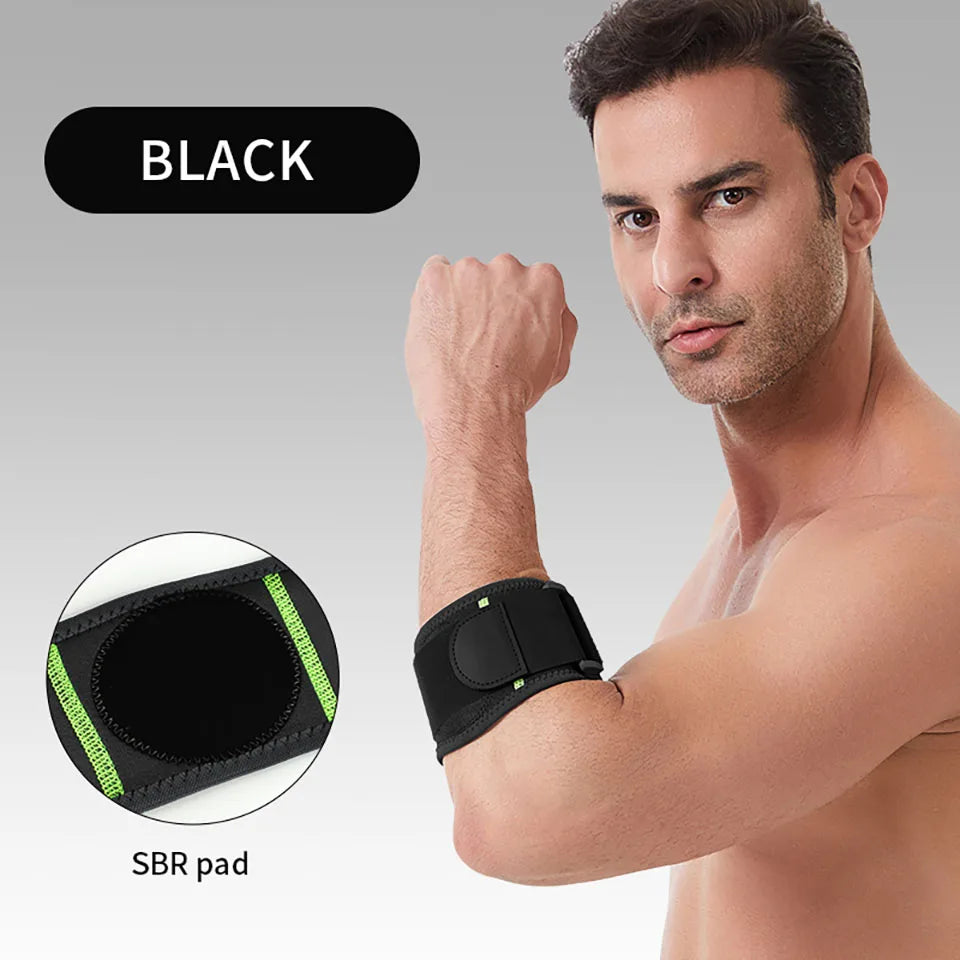 GTUBIKE Tennis Elbow Strap Compression Brace Forearm Support Band Pain Relief Adjustable Knit Polyester for Sports Injury Recovery &amp; Support