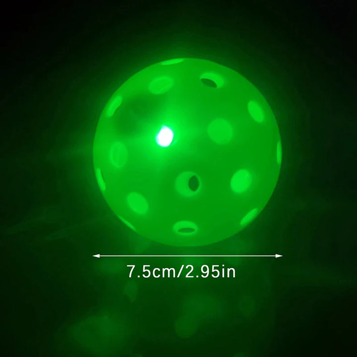 Hot！LED Light Up Pickleball Balls,Glow In The Dark Pickleball,Pickleball Gifts For Men And Women,Outdoor Pickleball Balls Play