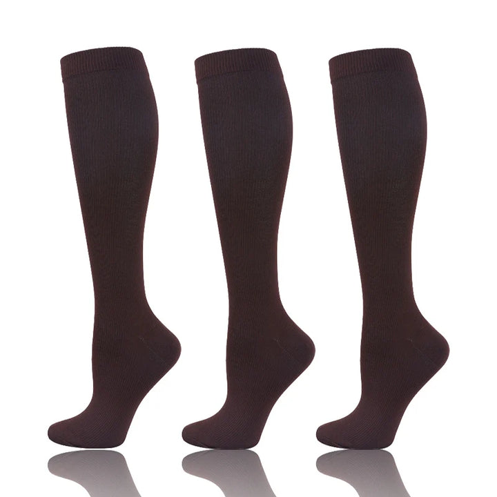 58 Styles 3 Pairs/Pack Compression Socks Knee High 30MmHg  Women Men Sports Socks Edema Diabetes Varicose Veins Running Socks