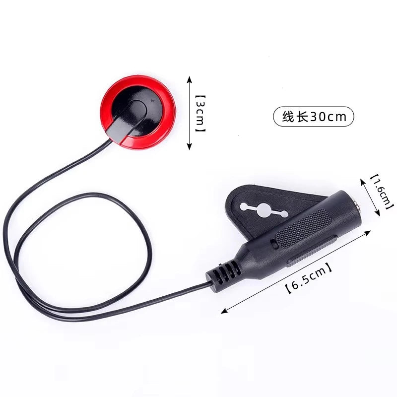 Professional Piezo Contact Mic Pickup Quick-Clip, Guitar/Violin/Banjo/Mandolin/Ukulele Transducer | Durable Plastic-Metal, High Sensitivity Sound