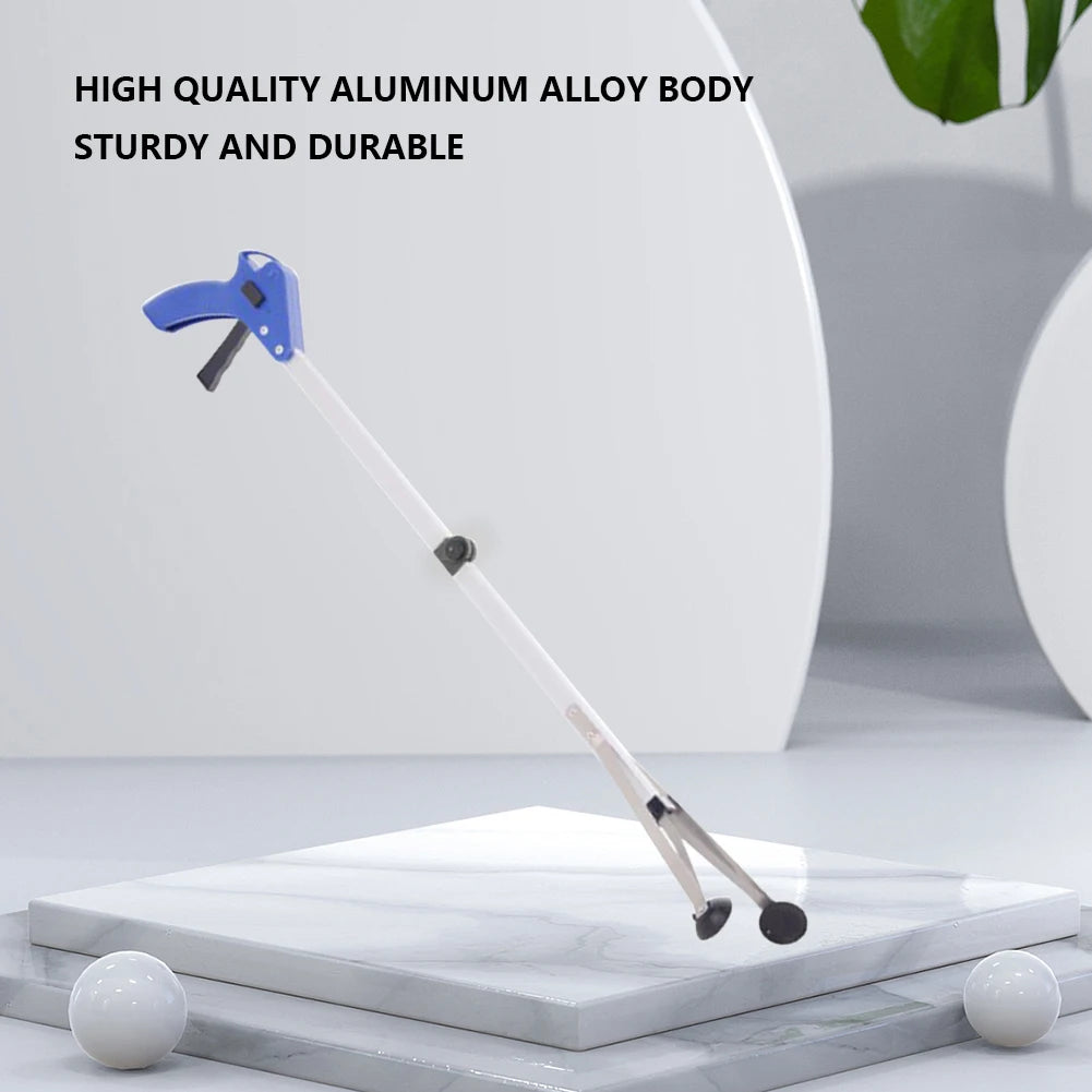 NovaSphere 80cm Garbage Picker Gripper Tool, 360° Rotating Clip Trash Grabber, Foldable Lightweight Aluminum Reacher for Outdoor Cleaning Waste Pickup