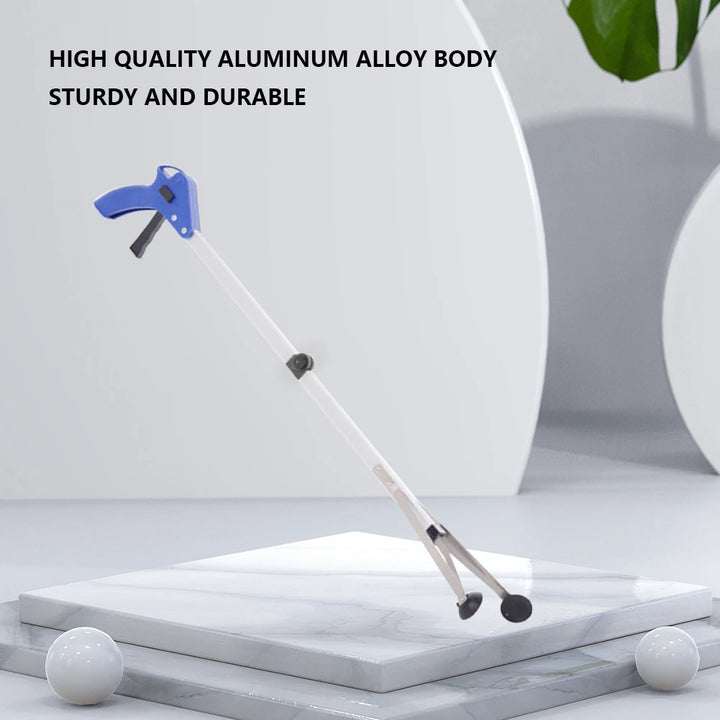 NovaSphere 80cm Garbage Picker Gripper Tool, 360° Rotating Clip Trash Grabber, Foldable Lightweight Aluminum Reacher for Outdoor Cleaning Waste Pickup