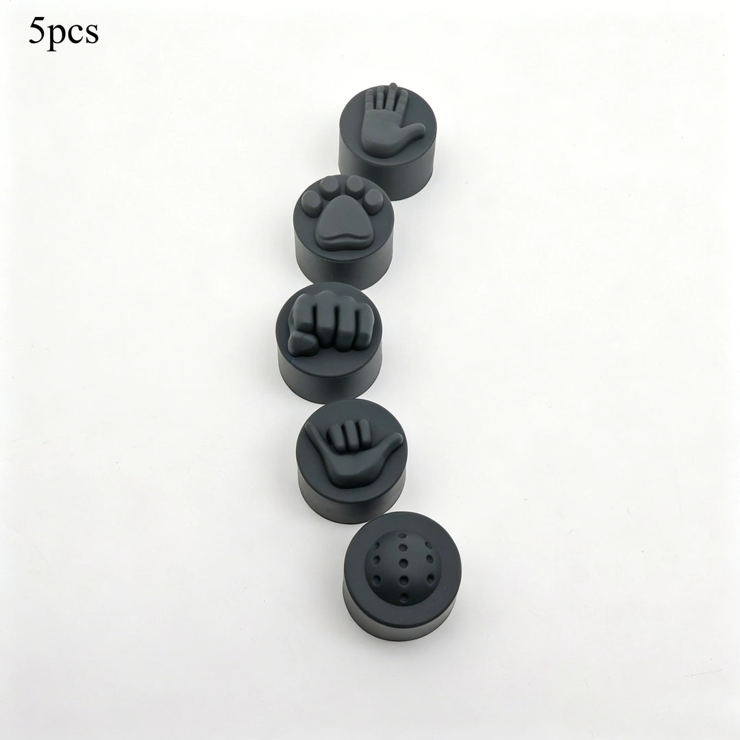 5pcs Color-Coded Pickleball Paddle End Caps Suitable for Paddles, Hot- Durable Balance Enhancing Handle Tips with Slap Cap, Comp