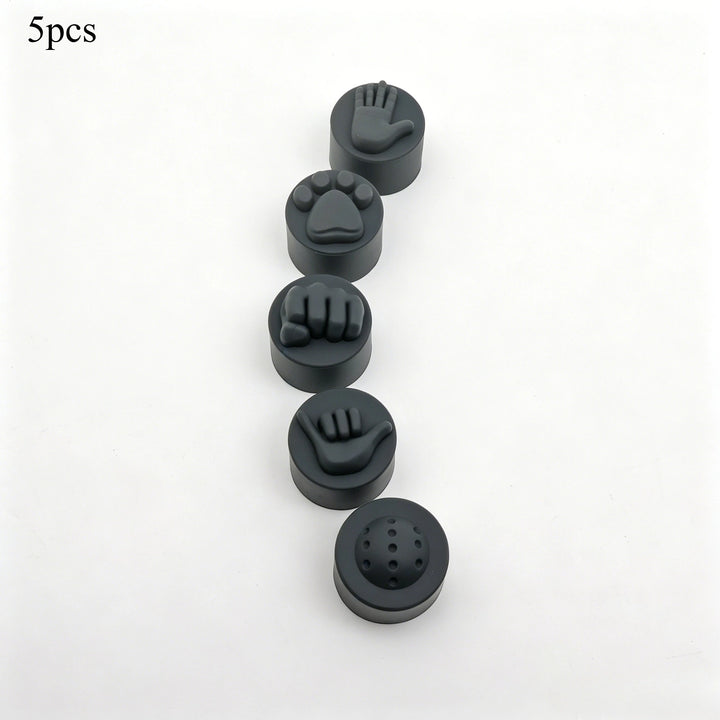 5pcs Color-Coded Pickleball Paddle End Caps Suitable for Paddles, Hot- Durable Balance Enhancing Handle Tips with Slap Cap, Comp