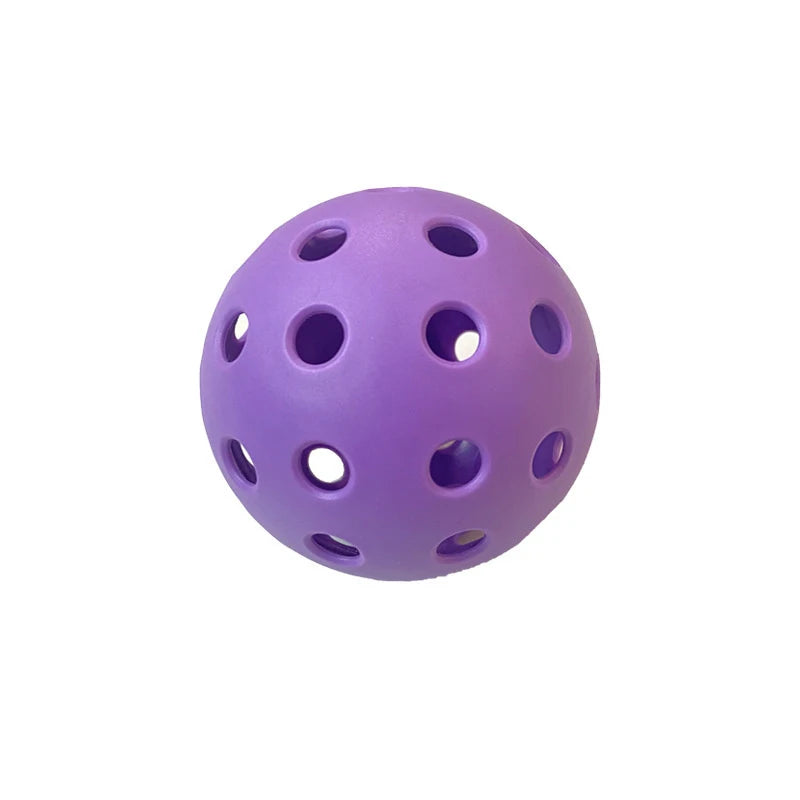 6pcs Pickleball 74MM Durable 40 Holes Outdoor Colorful Pickleballs Training And Entertainment Paddle Ball For Practice Sports