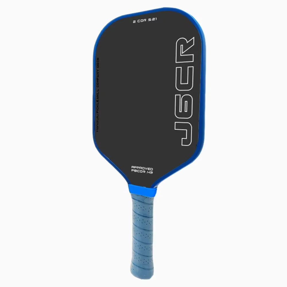 Carbon fiber pickleball paddle, rough surface, dynamic PowerFlex technology, foam core, US Postal Service certified pickleball p