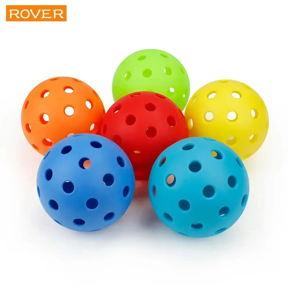 Pickleball 74MM Outdoor Pickleballs 6/12/24 Pack - Durable 40 Hole PP+PE Balls, 26g Competition Training Balls for Outdoor Pickleball Sports