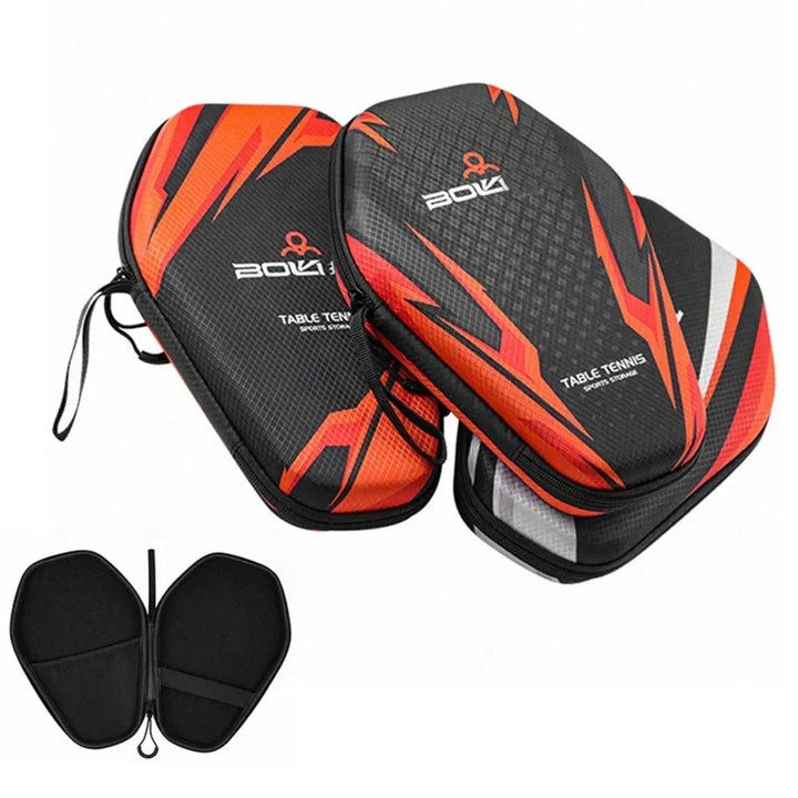 1pcs Table Tennis Racket Bag EVA Hard Shell Case, Waterproof Dustproof Paddle Storage Box with Hand Strap, Portable Protective Ping Pong Paddle Carrying Case