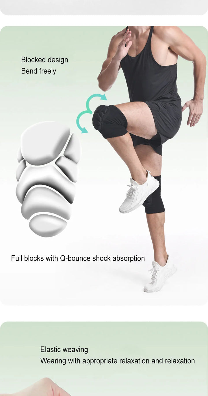AOLIKES Knee Pads 1 Pair Anti-Slip Knee Sleeves with Thick EVA Foam Cushion for Volleyball, Football &amp; Dance Sports Protection