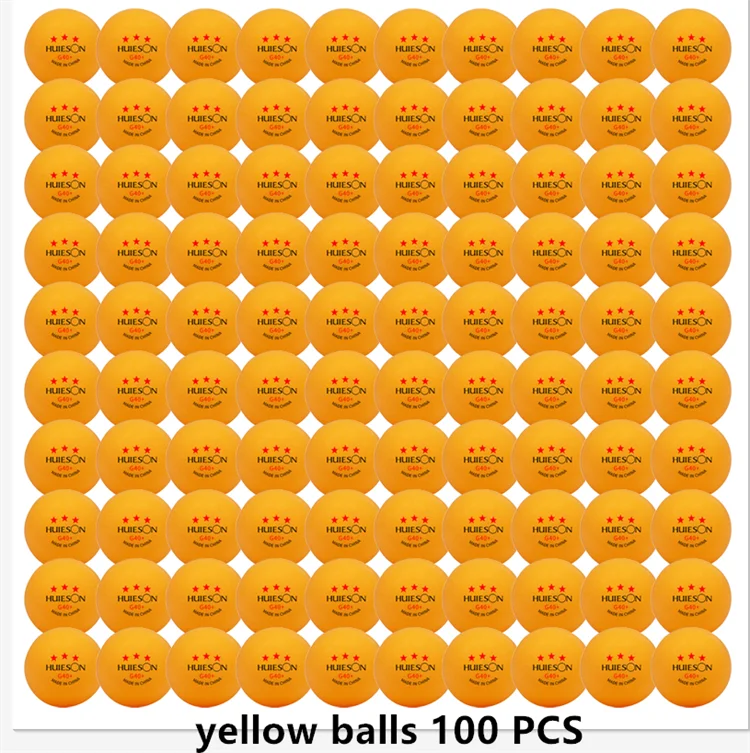 Huieson 3-Star Table Tennis Balls 50–100 Pack, 40+ ABS Ping Pong Balls, G40 Competition Quality, Durable Seamless Training &amp; Tournament Balls, 2.8g