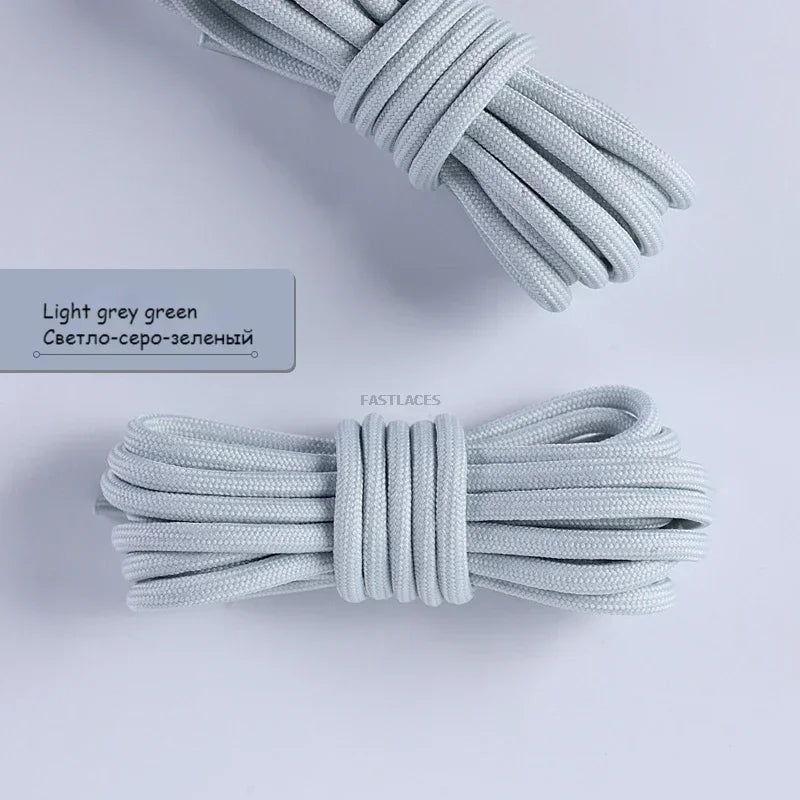 Fashion Round Shoelaces Polyester Solid Classic For Yezy Sports Boot Bold Shoeslace Sneaker Shoe Lace Shoes Strings 1Pair