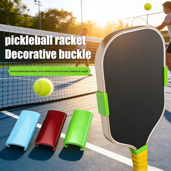 Pickleball Paddle Weight Clip - 45x18mm Snap Fastener, Decorative &amp; Functional Block, Replacement Buckle Accessory, 1 or 2 Pack