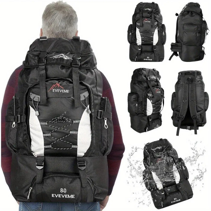 1pc 70L Outdoor Casual Sports Backpack, Large Capacity For Hiking Camping, Ultralight Cycling, Travel Mountaineering Bag