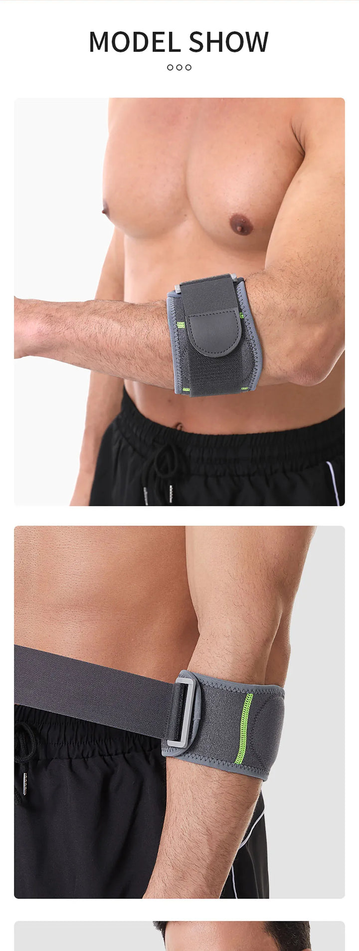 GTUBIKE Tennis Elbow Strap Compression Brace Forearm Support Band Pain Relief Adjustable Knit Polyester for Sports Injury Recovery &amp; Support