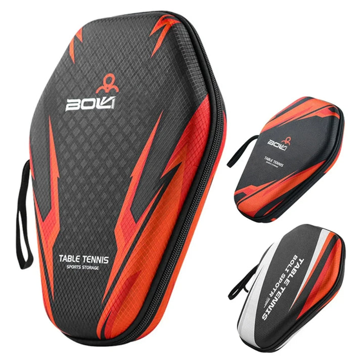 1pcs Table Tennis Racket Bag EVA Hard Shell Case, Waterproof Dustproof Paddle Storage Box with Hand Strap, Portable Protective Ping Pong Paddle Carrying Case