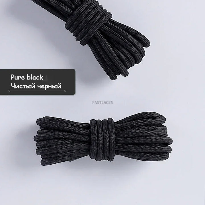 Fashion Round Shoelaces Polyester Solid Classic For Yezy Sports Boot Bold Shoeslace Sneaker Shoe Lace Shoes Strings 1Pair