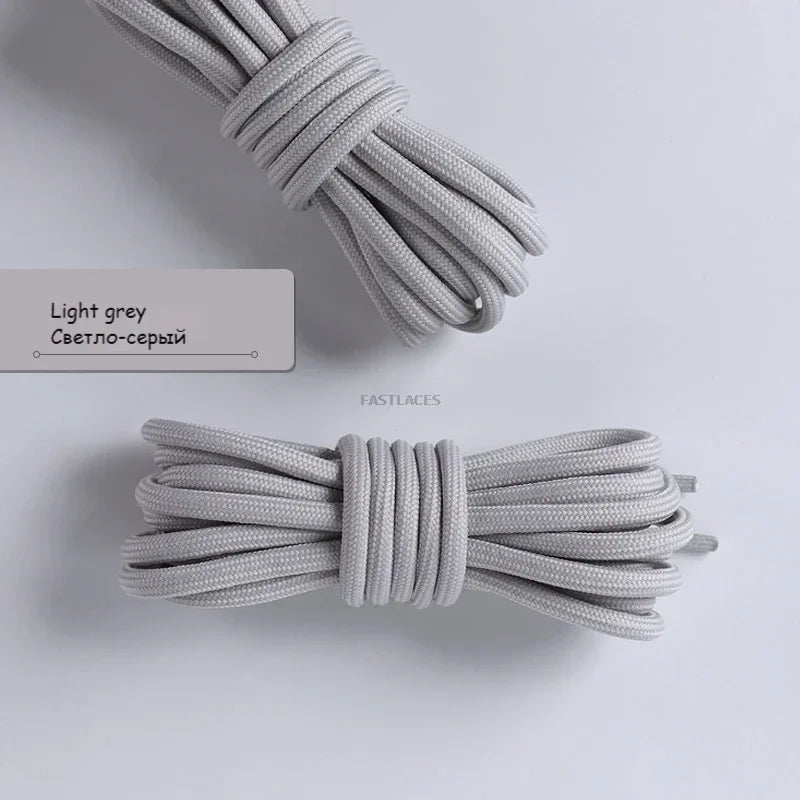 Fashion Round Shoelaces Polyester Solid Classic For Yezy Sports Boot Bold Shoeslace Sneaker Shoe Lace Shoes Strings 1Pair