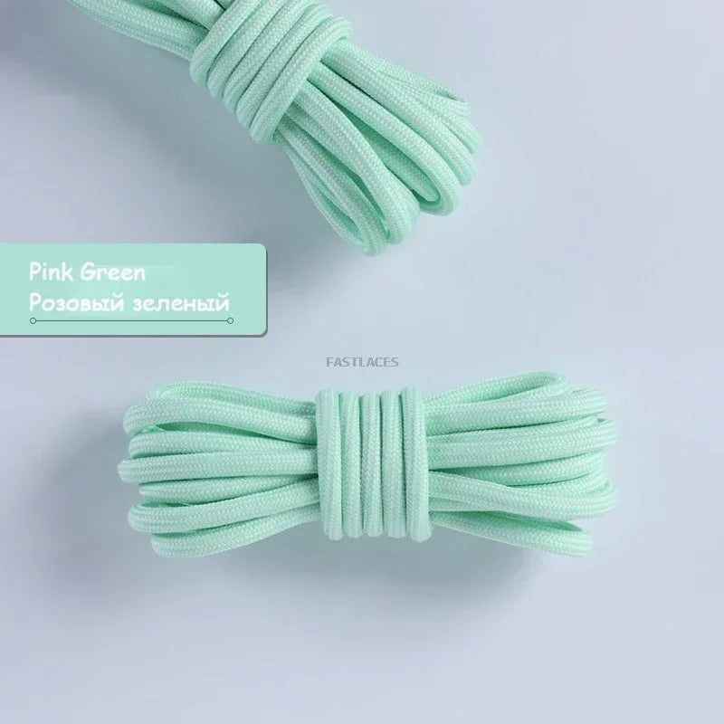 Fashion Round Shoelaces Polyester Solid Classic For Yezy Sports Boot Bold Shoeslace Sneaker Shoe Lace Shoes Strings 1Pair
