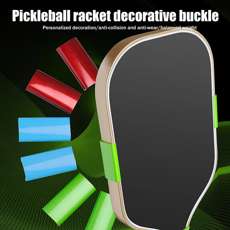 Pickleball Paddle Weight Clip - 45x18mm Snap Fastener, Decorative &amp; Functional Block, Replacement Buckle Accessory, 1 or 2 Pack