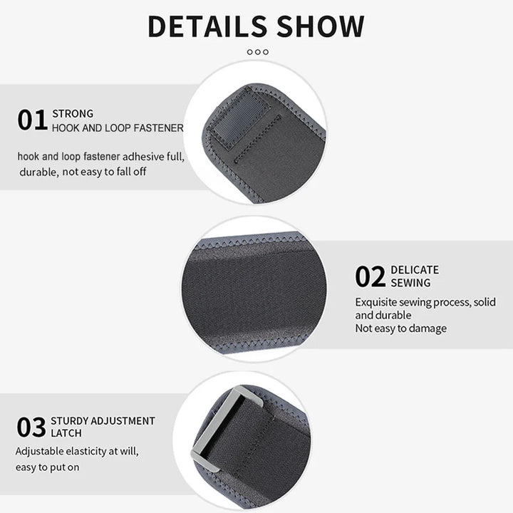 GTUBIKE Tennis Elbow Strap Compression Brace Forearm Support Band Pain Relief Adjustable Knit Polyester for Sports Injury Recovery &amp; Support