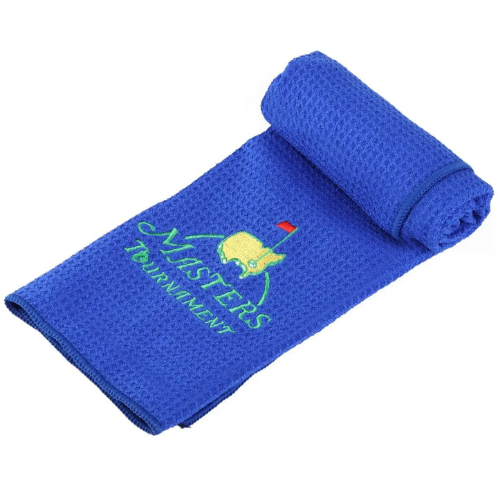 Funny Premium Microfiber Golf Towel 16 x 24 in, Embroidered Waffle Towel with Carabiner Clip, Trifold Golf Bag Accessory