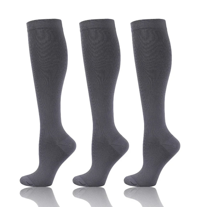 58 Styles 3 Pairs/Pack Compression Socks Knee High 30MmHg  Women Men Sports Socks Edema Diabetes Varicose Veins Running Socks