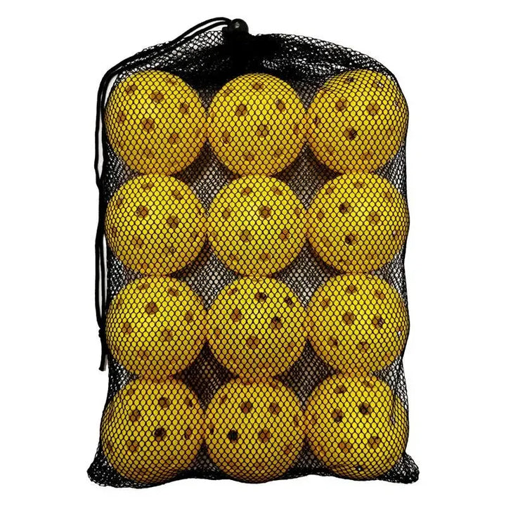12pcs Pickleball 74MM 40 Holes Outdoor Durable Pickleballs 26g per Ball for Competition Pack of Outdoor Pickleballs