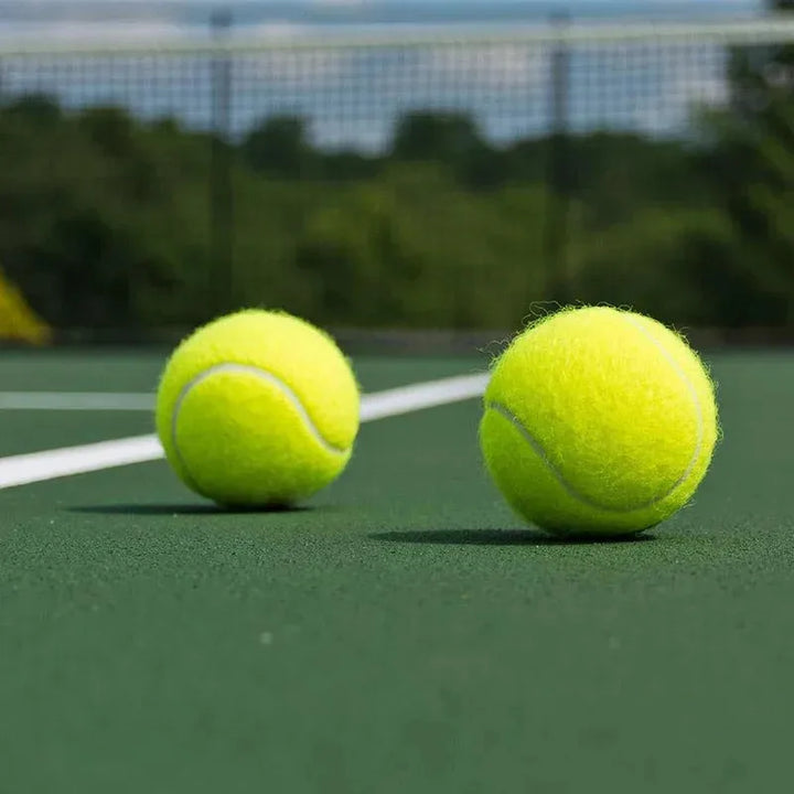 3pcs Professional Rubber Tennis Ball High Resilience Tennis Practice Ball for School Club Competition Training Exercises
