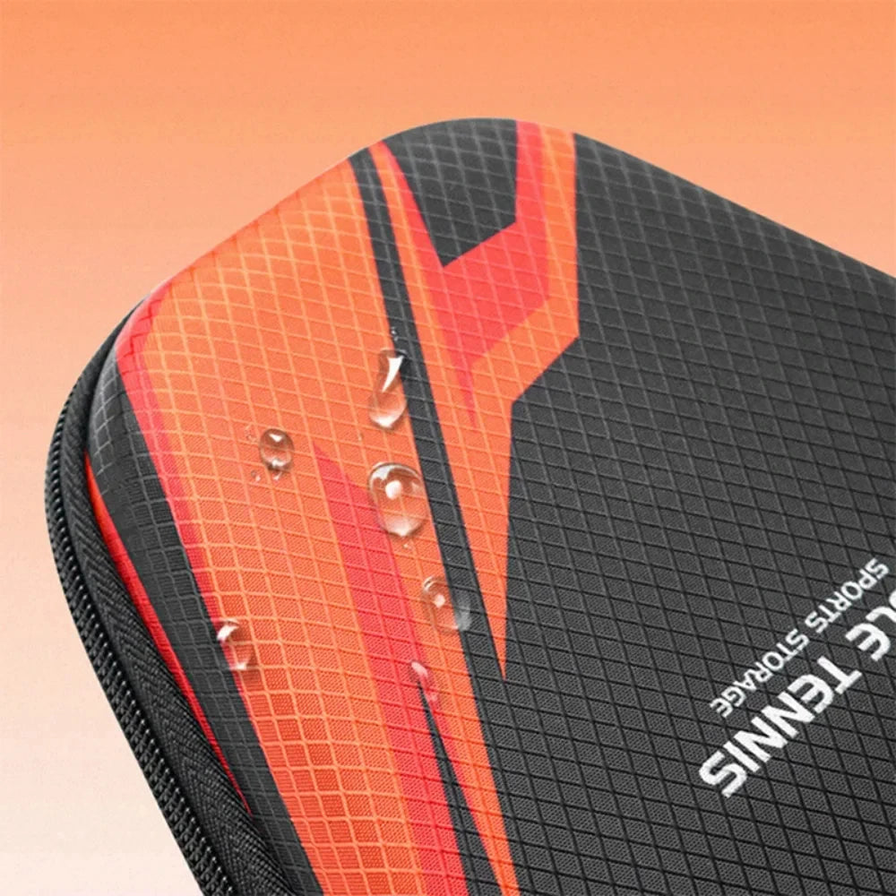1pcs Table Tennis Racket Bag EVA Hard Shell Case, Waterproof Dustproof Paddle Storage Box with Hand Strap, Portable Protective Ping Pong Paddle Carrying Case