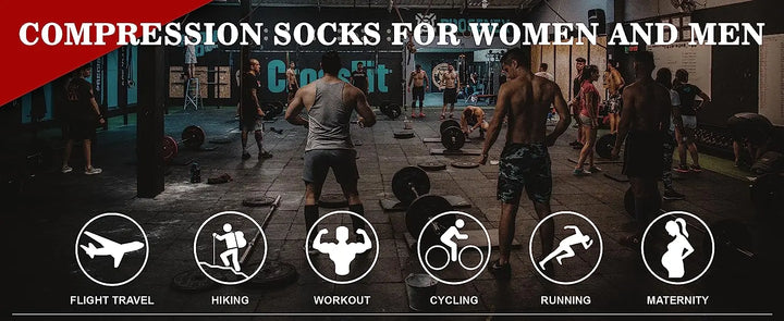 58 Styles 3 Pairs/Pack Compression Socks Knee High 30MmHg  Women Men Sports Socks Edema Diabetes Varicose Veins Running Socks